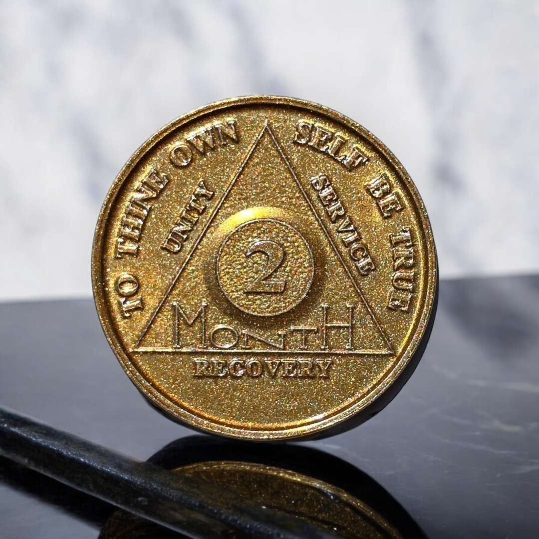 2 Month Sobriety Coin (x25)