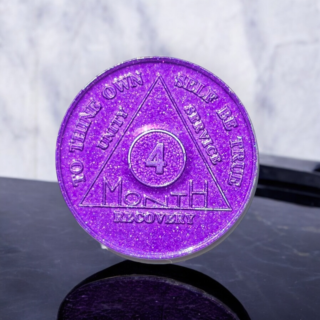 4 Month Sobriety Coin (x25)
