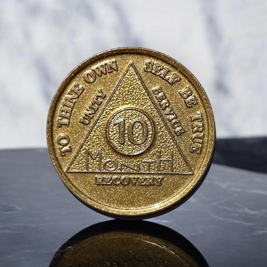 10 Month Sobriety Coin (x25)
