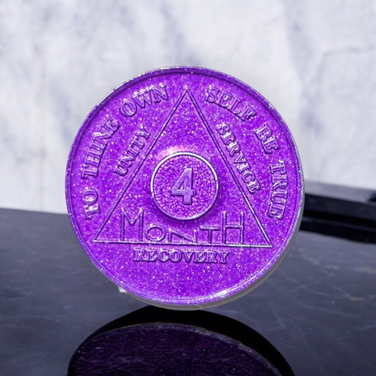 4 Month Sobriety Coin (x25)