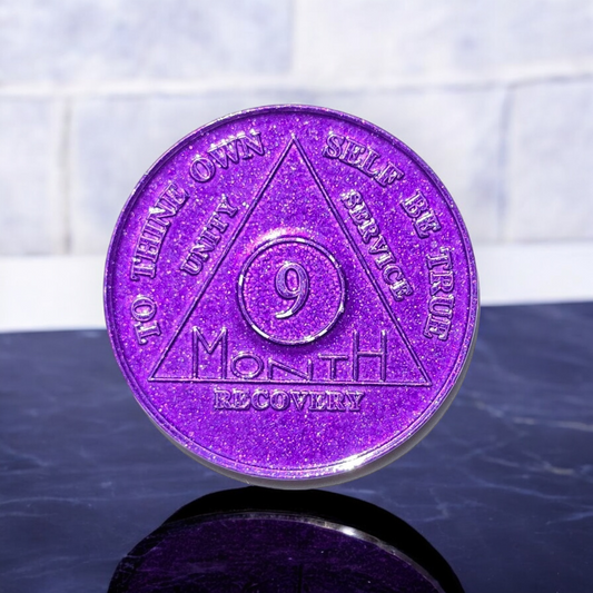 9 Month Sobriety Coin (x25)